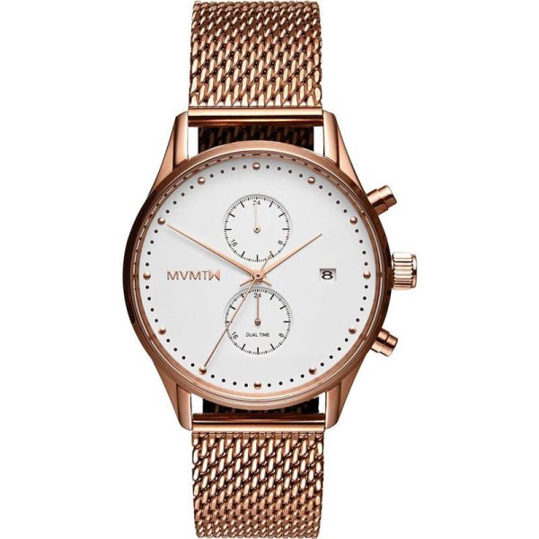 MVMT Voyager White rose reloj de hombre MV01-RGM