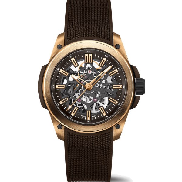 Norqain Wild ONE Skeleton 42mm Gold reloj de hombre N3000.07G04.N01.R01