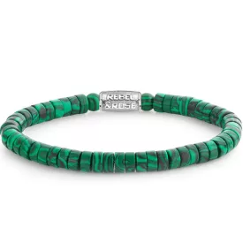   Rebel & Rose Slices - Malachite Green unisex pulsera L RR-60093-S-L