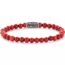   Rebel & Rose Red Delight Vintage hombre pulsera M RR-60118-V-M