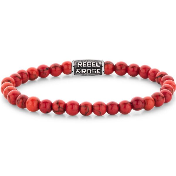 Rebel & Rose Red Delight Vintage hombre pulsera M RR-60118-V-M