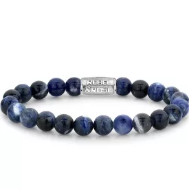 Rebel & Rose Midnight Blue hombre pulsera L RR-80010-S-L