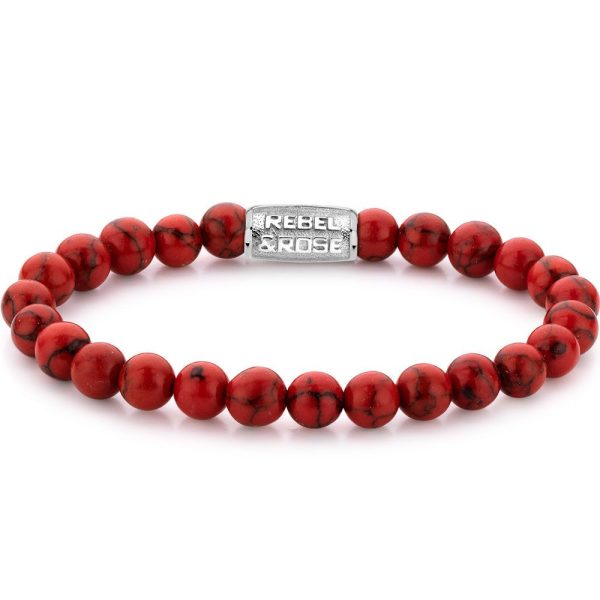 Rebel & Rose Red Delight hombre pulsera L RR-80015-S-L
