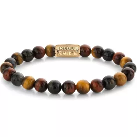   Rebel & Rose Who's afraid of the Tiger Gold hombre pulsera M RR-80088-G-M