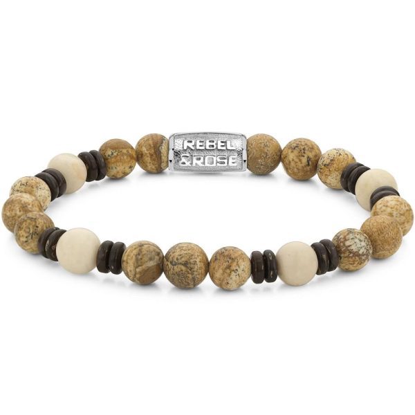 Rebel & Rose Variations Woodstock hombre pulsera M RR-80092-S-M