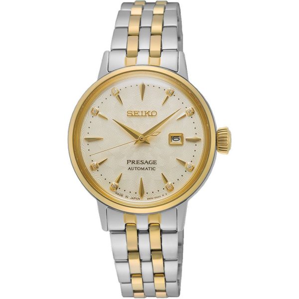 Seiko Preasage Cocktail Time White Lady Diamond Twist reloj de mujer SRE010J1