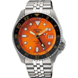   Seiko Seiko 5 Sports GMT 'Mikan Orange' reloj de hombre SSK005K1