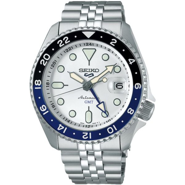 Seiko 5 Sports SKX GMT Sky Blue reloj de hombre SSK033K1
