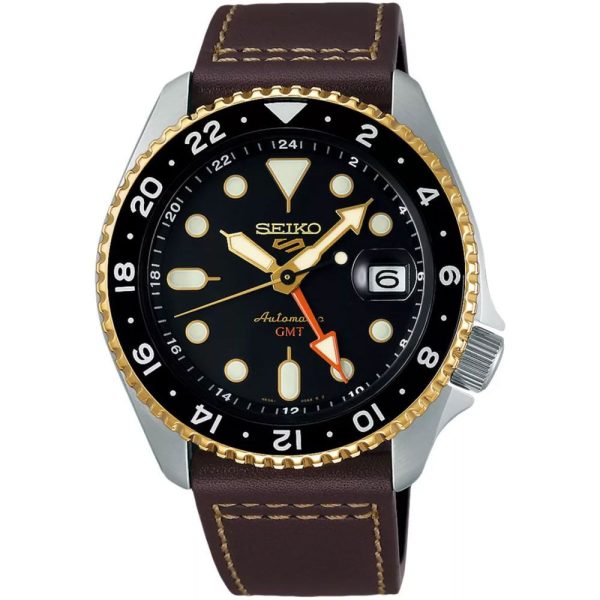 Seiko 5 Sports SKX GMT Mocha reloj de hombre SSK036K1